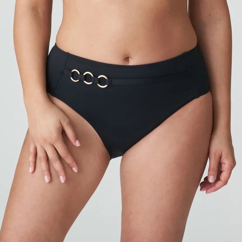 PRIMA DONNA-HIGH WAISTED FULL BRIEF-BLACK