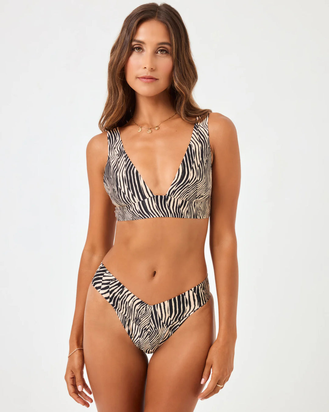 L SPACE QUINN BOTTOM CLASSIC-TIGER STRIPE