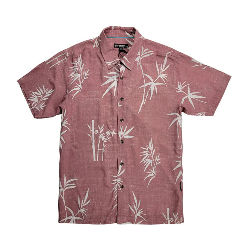ISLAND HAZE RED SHIRT BAMBOO PRINT