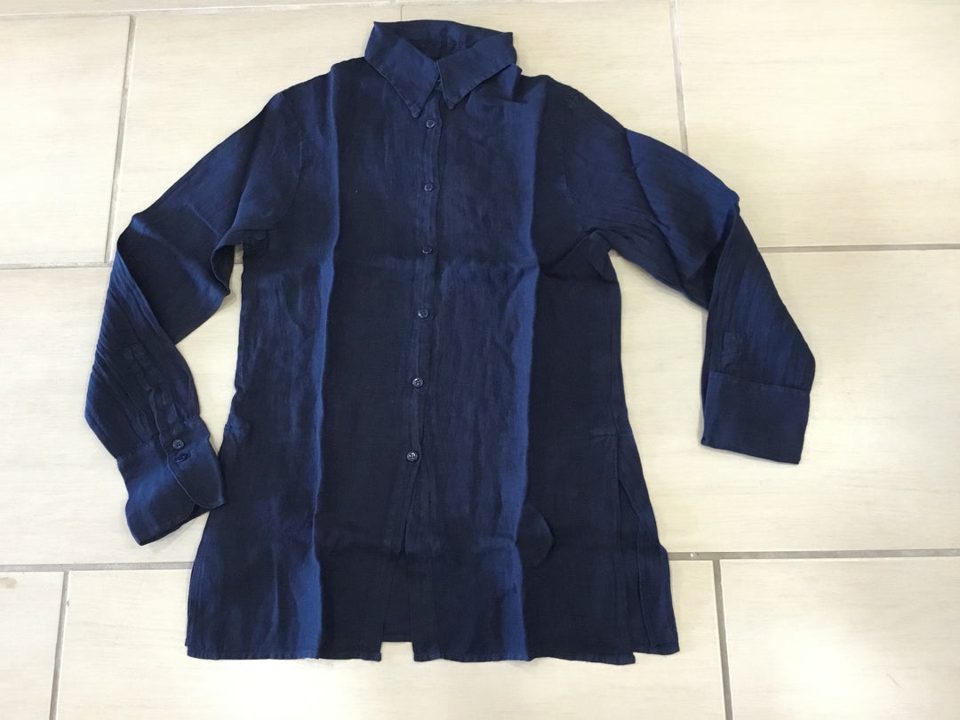 STARKX-LINEN VINTAGE SHIRT-NAVY
