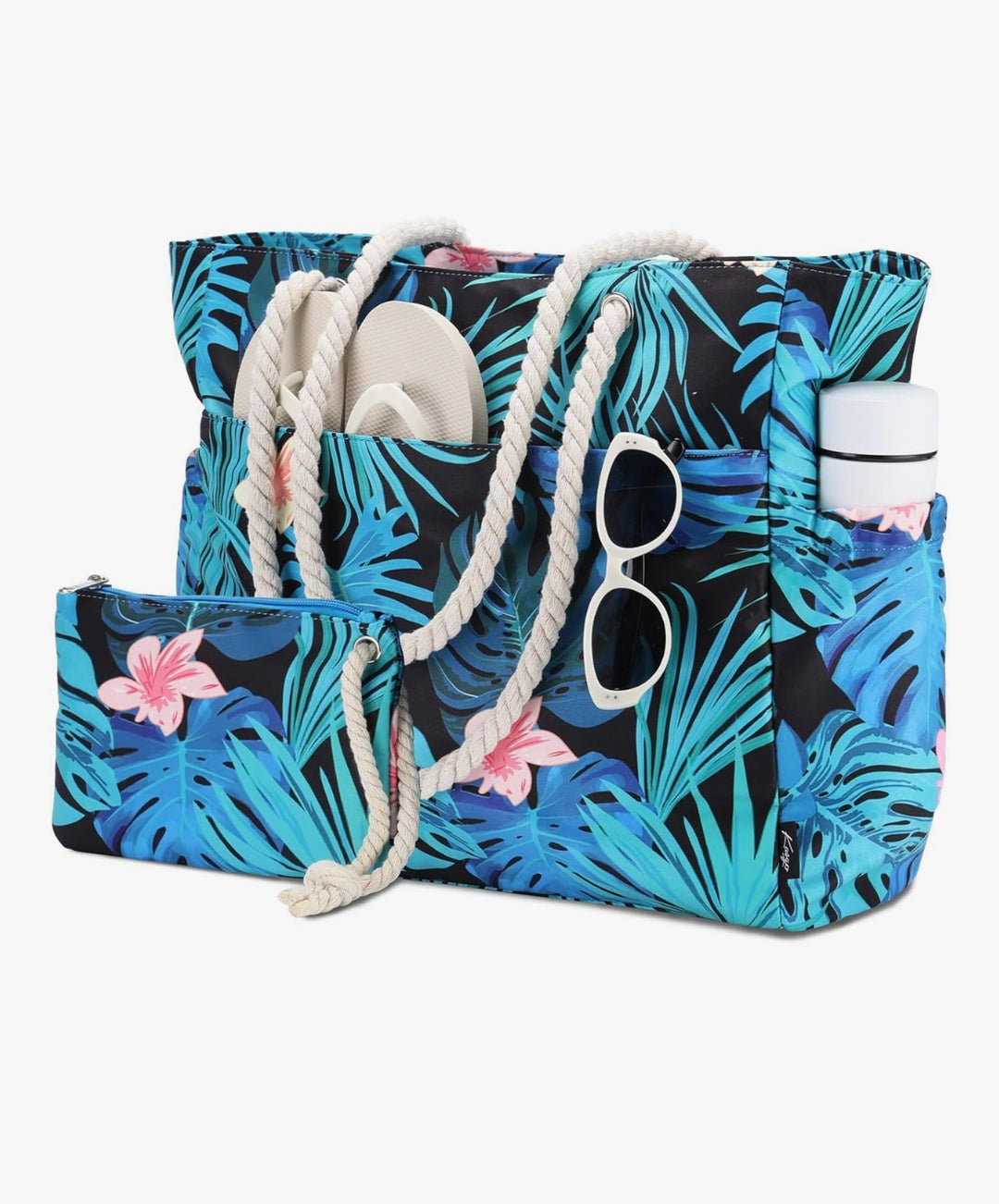 TROPICAL LARGE WATERPROOF BEACH BAG