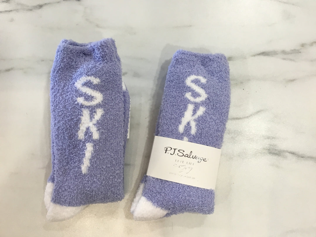 PJ SALVAGE-SKI FUN SOCKS-BLUE WHISPER