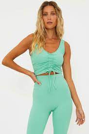 BEACH RIOT-TYRA TOP-JADE SKY