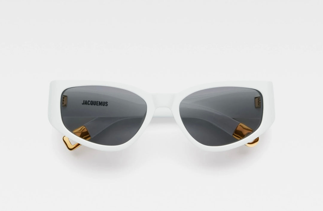 JACQUEMUS GALA WHITE SUNGLASSES