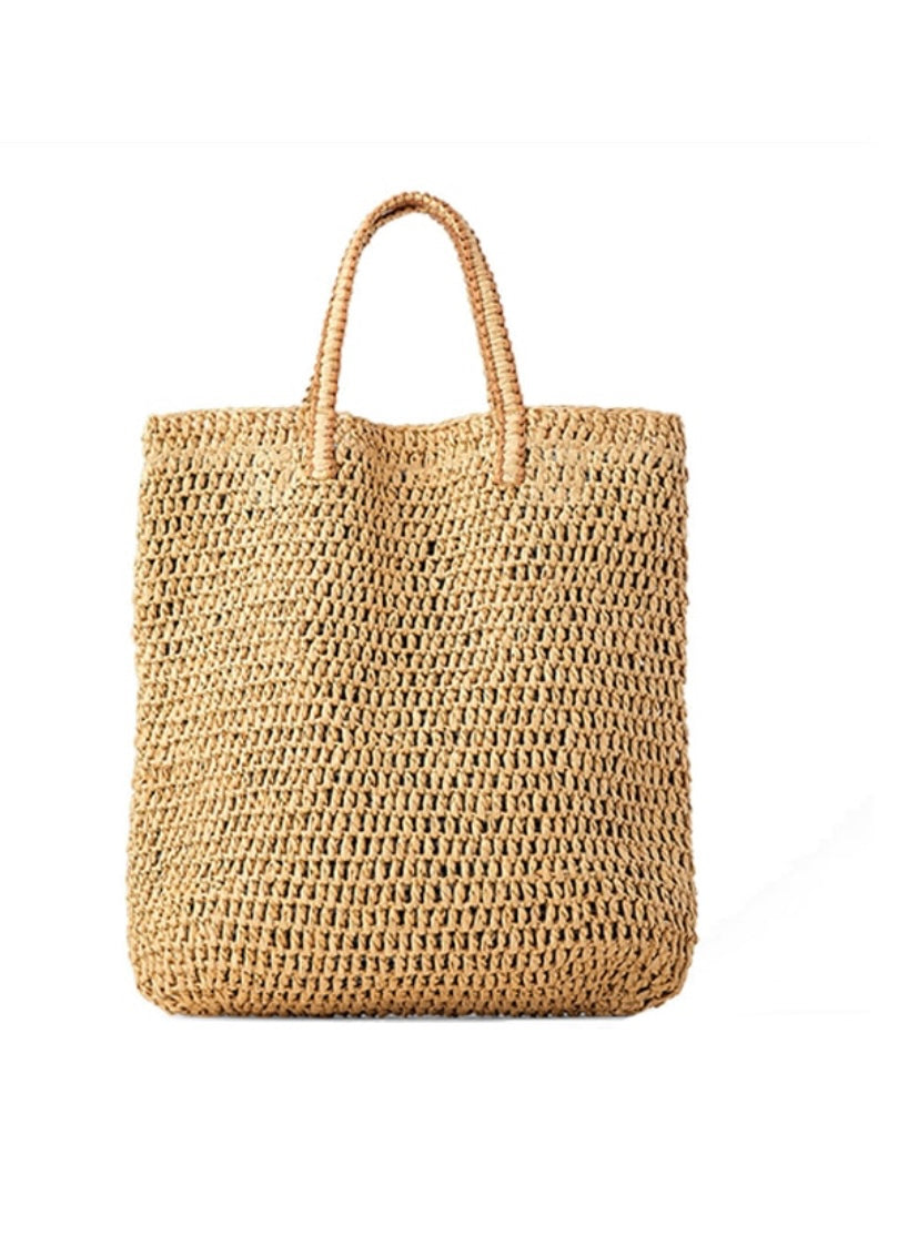RAFFIA BEACH BAG