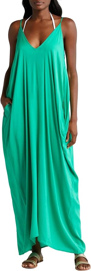 ELAN SPAGHETTI STRAP DOUBLE V MAXI DRESS-BRIGHT GREEN Shop Ausmosis Swim Btq ELAN SPAGHETTI STRAP DOUBLE V MAXI DRESS-BRIGHT GREEN Shop Ausmosis Swim Btq