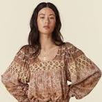 SPELL-LOVERS BEACH BLOUSE-MAUVE