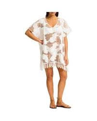 SEAFOLLY-MESH KAFTAN-WHITE