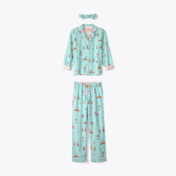 PJ SALVAGE-SPAW DAY FLANNEL PJ SET-MINT