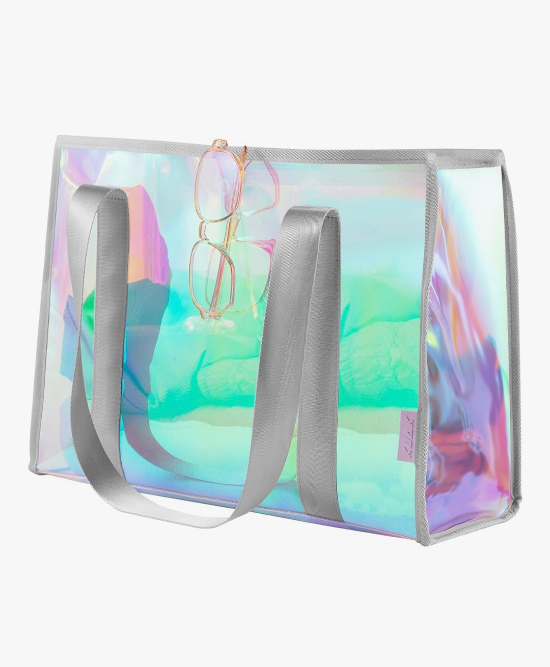 IRIDESCENT CLEAR WATERPROOF BEACH BAG