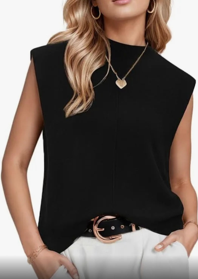 SLEEVELESS SWEATER