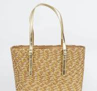 PIA ROSSINI-VENUS BAG-NATURAL/GOLD