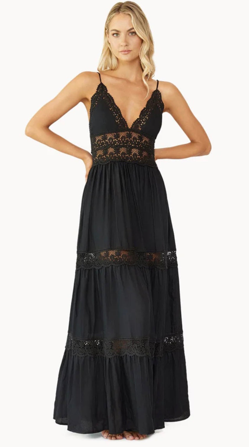 MIDNIGHT SHEA LONG DRESS