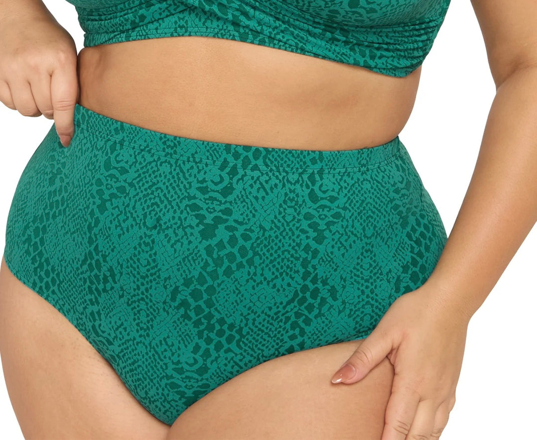 EKHIS RENOIR HIGH WAIST BIKINI BOTTOM GREEN