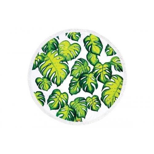 PALM PRINT ROUND TOWEL