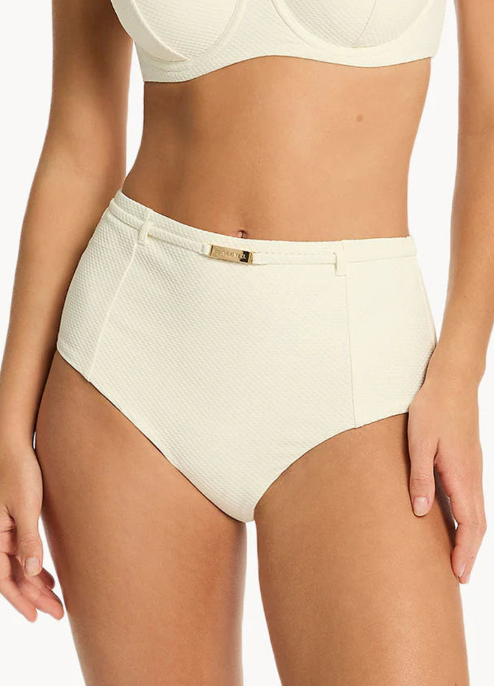 SEA LEVEL NAUTIQUE PANELLED WAIST PANT /COCONUT