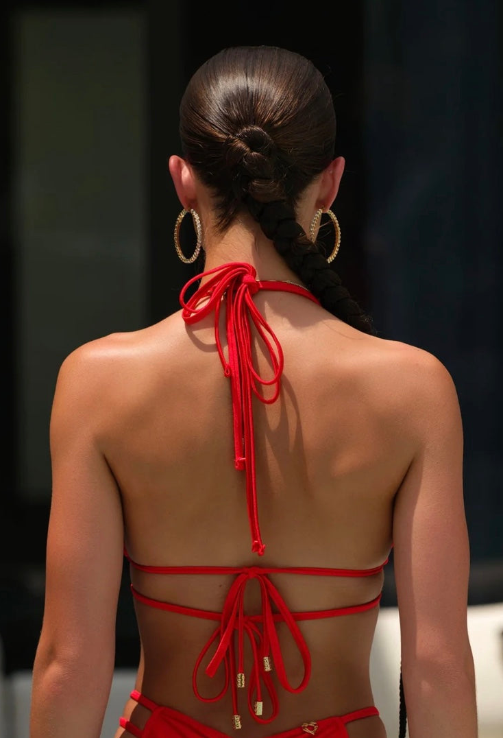 BIKINI CRUSH ATHENA TOP / RED