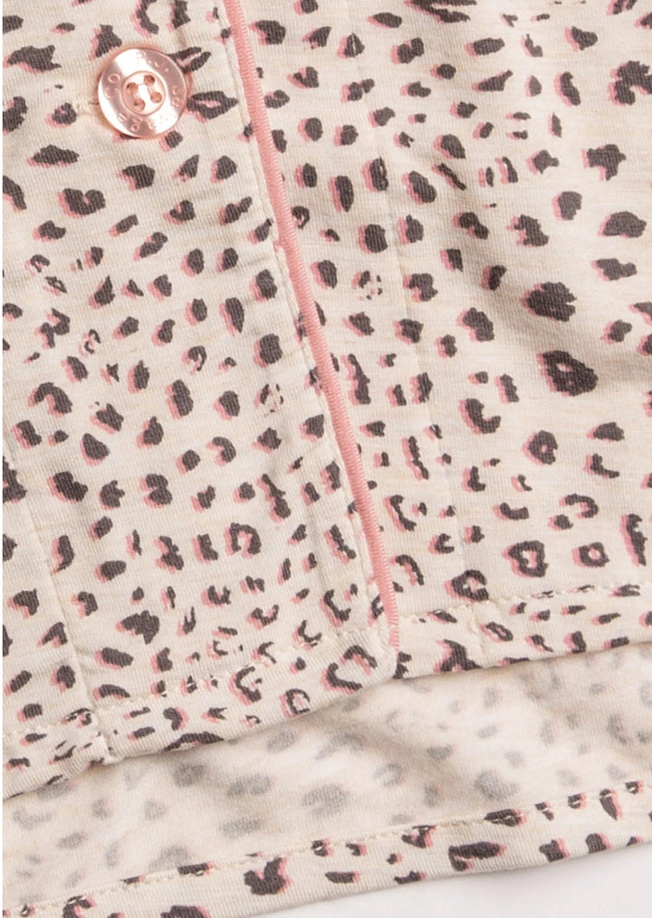 PJ SALVAGE-MODAL BASICS PJ GIFT SET-STONE LEOPARD