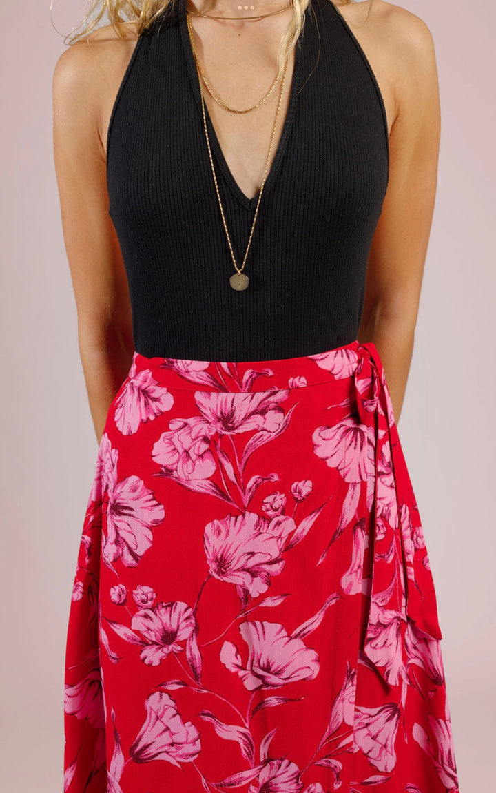 VIDA SKIRT - PINK/RED