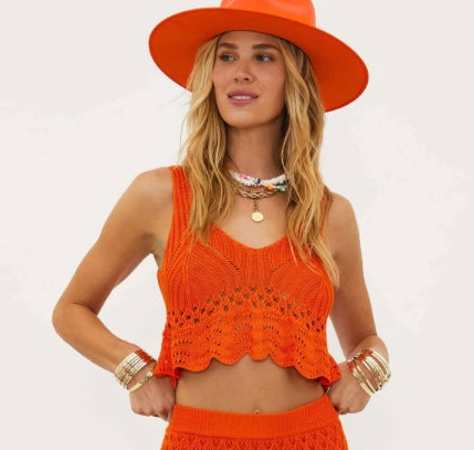 BEACH RIOT LEIGH TOP SUNSHINE HAZE