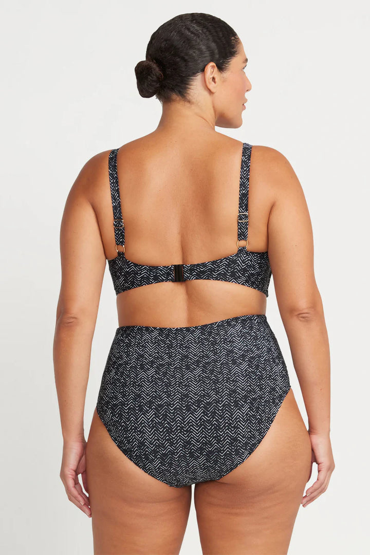 BLACK ZIG ZAG DELACROIX MULTI CUP BIKINI TOP