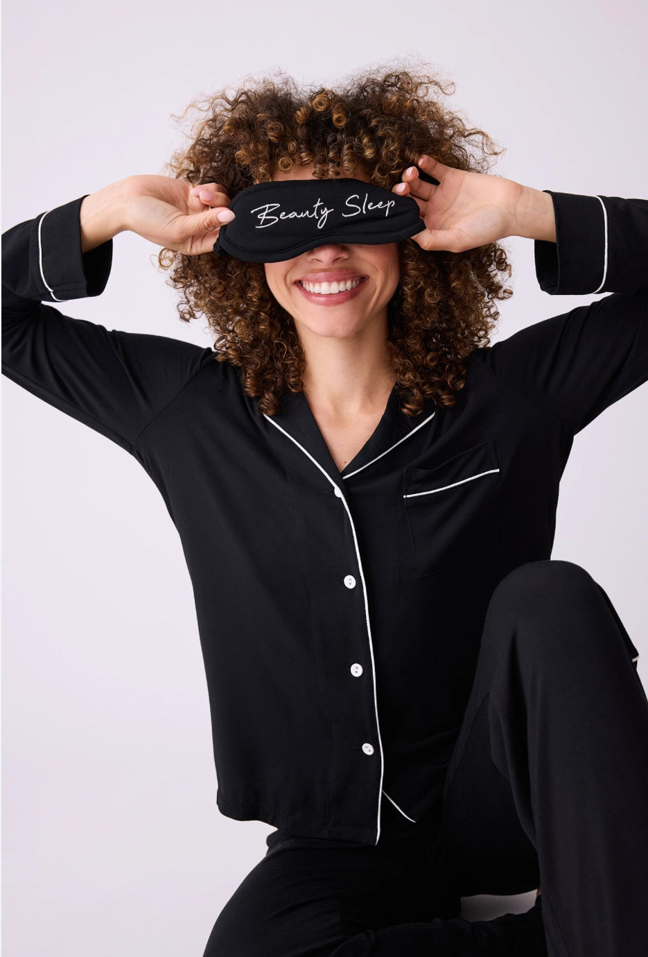 PJ SALVAGE-MODAL BASICS PJ GIFT SET-BLACK