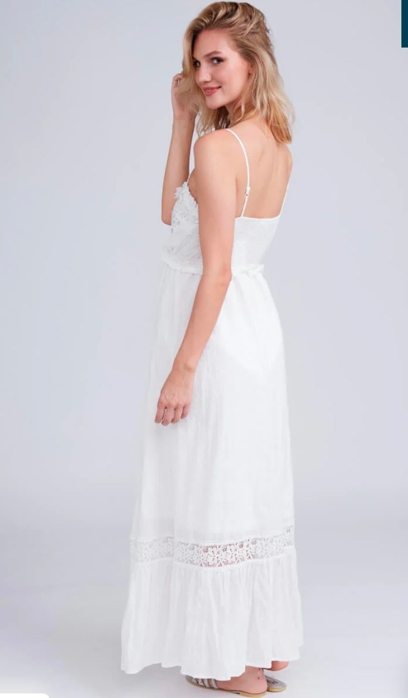 EMILIANA MAXI DRESS WHITE