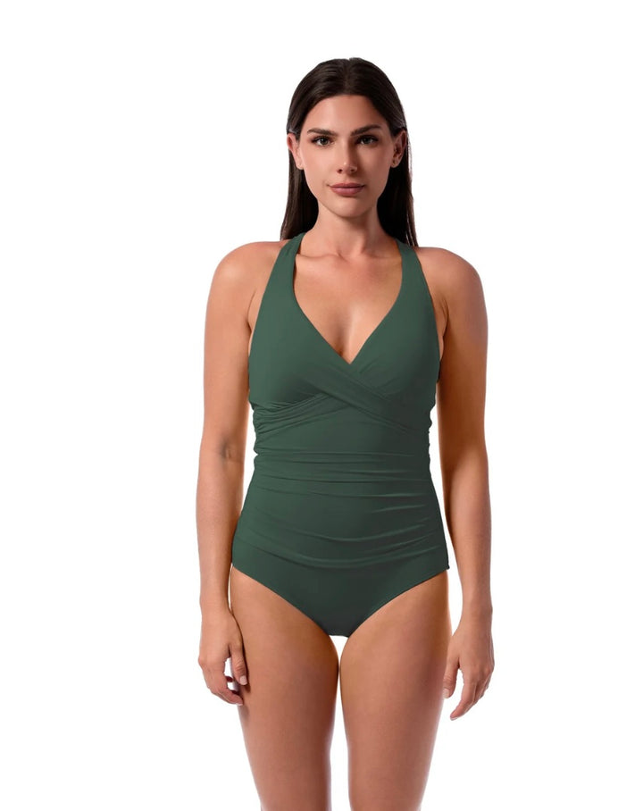 JANTZEN AMELIE WRAP ONE PIECE - SEE DESC FOR COLOR CHOICES