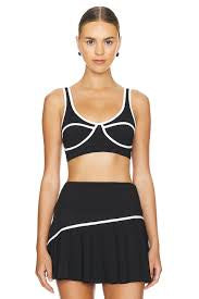 BEACH RIOT-VENUS SKIRT-BLACK/WHITE