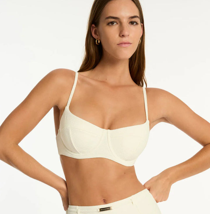 SEA LEVEL NAUITIQUE BALCONETTE BRA / COCONUT