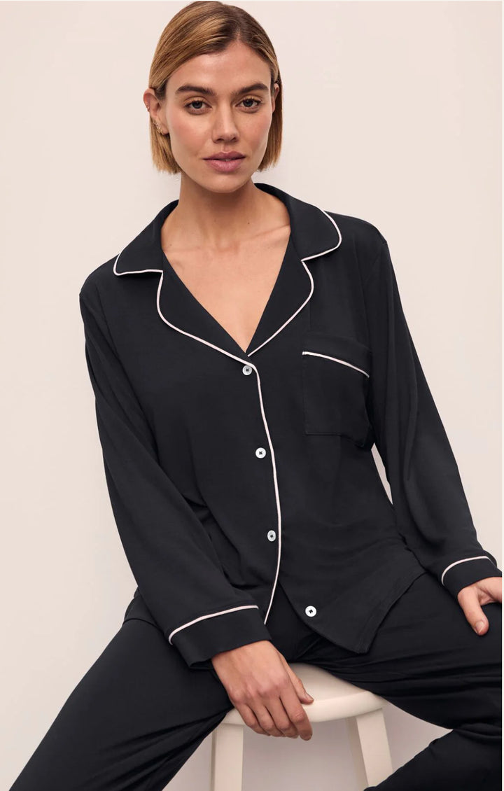 EBERJEY-GISELE LONG PJ SET-BLACK
