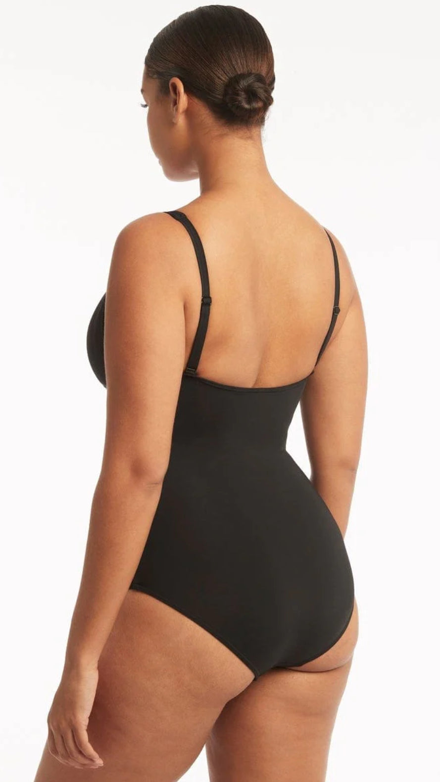 SEA LEVEL ESSENTIALS CROSS FRONT MULTIFIT ONE PIECE/ IRIS /BLACK