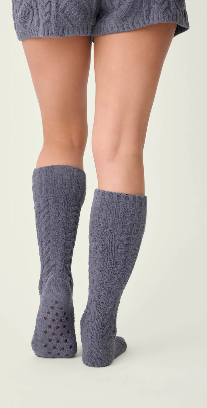 PJ SALVAGE-CHENIELLE COZY CABLE KNEE SOCKS