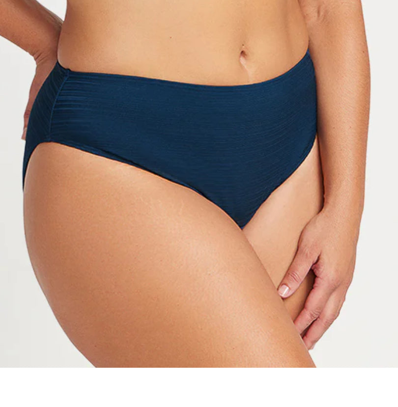 ARTeSANDS ARIA MONET CURVE FIT MID RISE SWIM PANT /NAVY