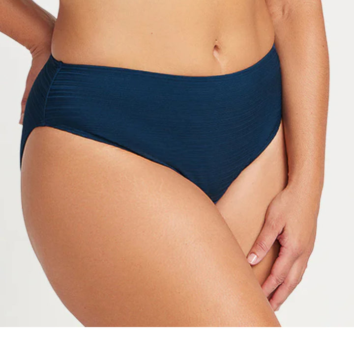 ARTeSANDS ARIA MONET CURVE FIT MID RISE SWIM PANT /NAVY
