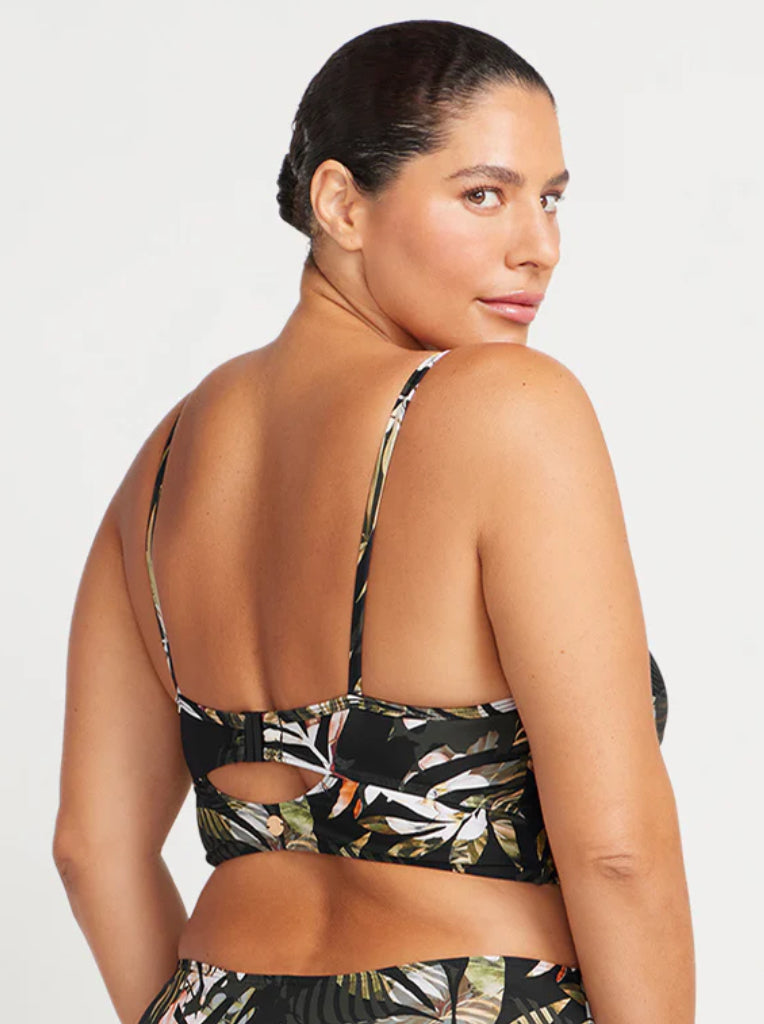 ARTeSANDS  NEO DU PALMIS DEGAS UNDERWIRE D/DD MIDRIFF BIKINI TOP/BLACK