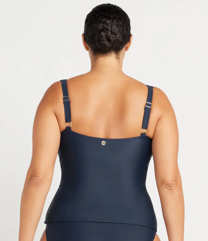 ARTeSANDS HUES REMBRANT TANKINI TOP /NAVY