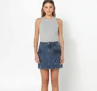 MADISON THE LABEL-DARCY MINI SKIRT-DENIM