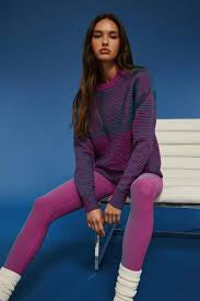 BEACH RIOT-OCCULUS SWEATER-TWO TONE SORBET