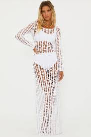 BEACH RIOT ARIANA MAXI DRESS-WHITE