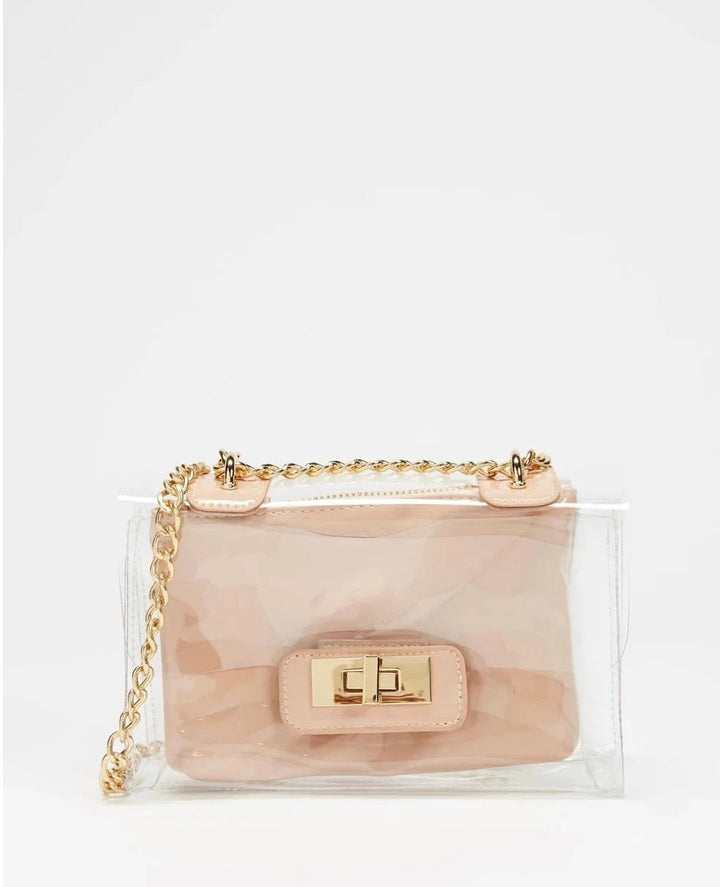 BILLINI COLETTE SHOULDER BAG - NUDE PATENT