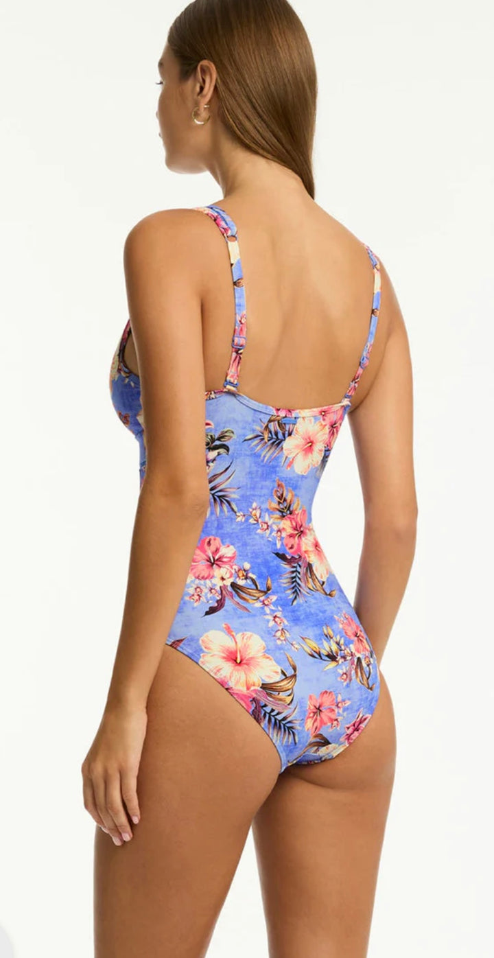 SEA LEVEL BLUE HAWAII SPLICE ONE PIECE