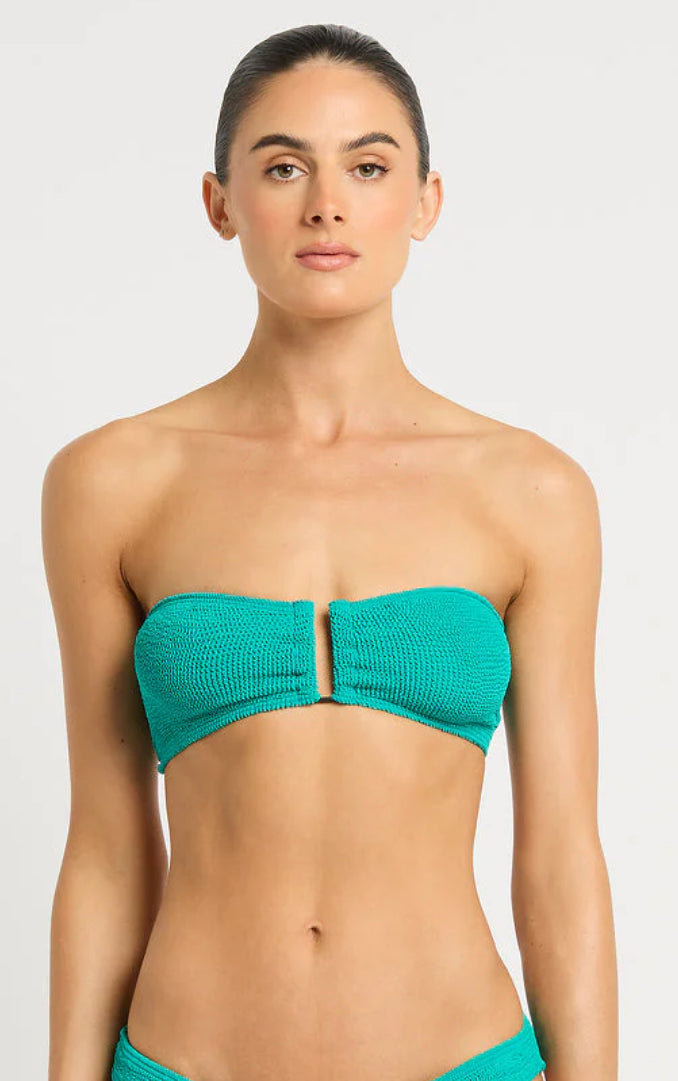BOND-EYE BLAKE BANDEAU TOP / LAKE/ AQUATIC