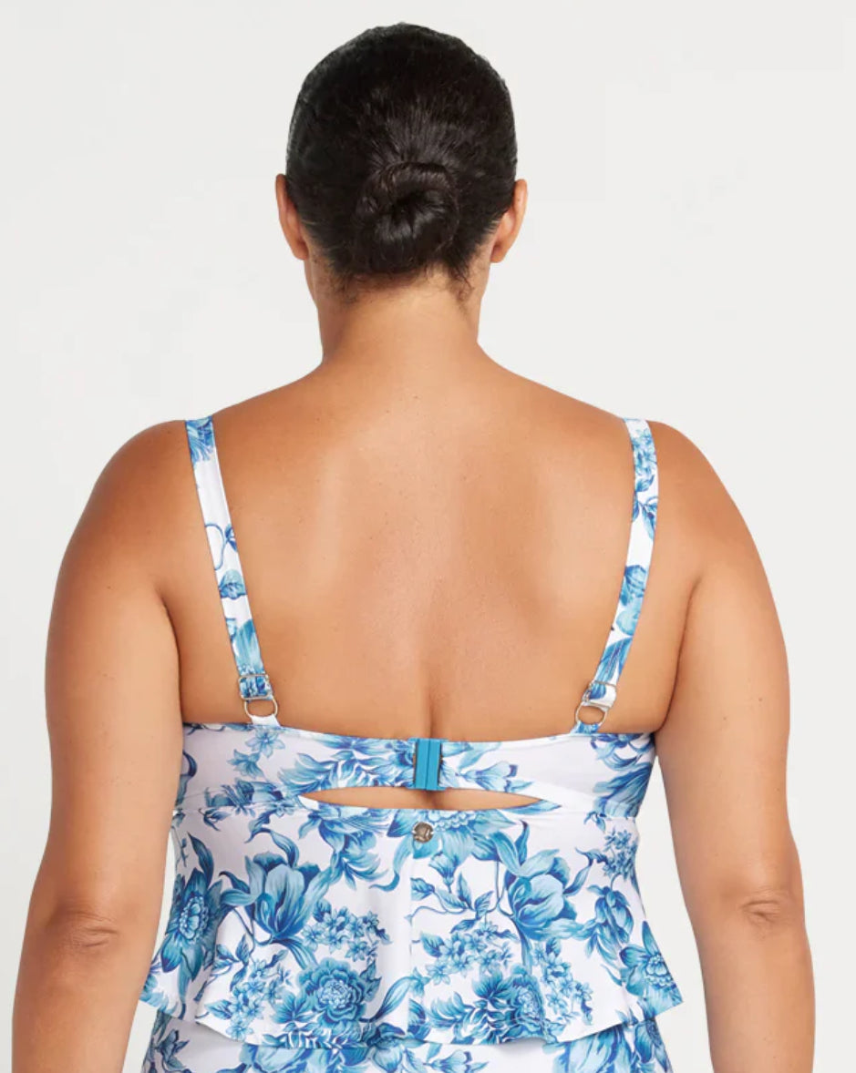 ARTeSANDS BOIS DE CROIX CHAGALL MIDRIFF BIKINI TOP /BLUE