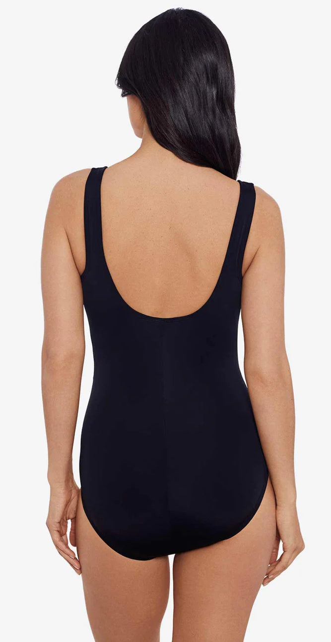 MIMI FLAMINGO SHAPE SOLVER SQUARE NECK ILLUSION TANK/GALAXY BURST