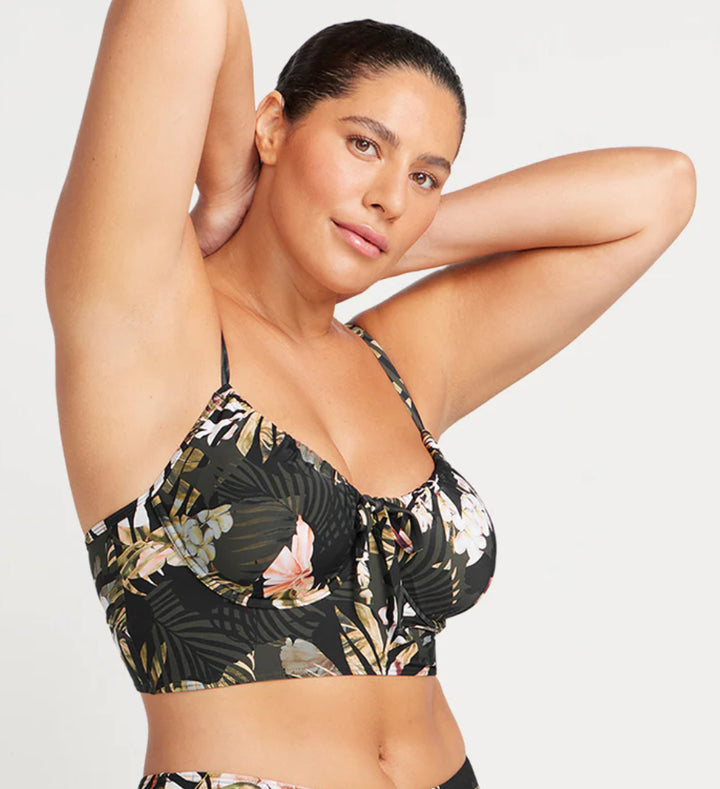 ARTeSANDS  NEO DU PALMIS DEGAS UNDERWIRE D/DD MIDRIFF BIKINI TOP/BLACK