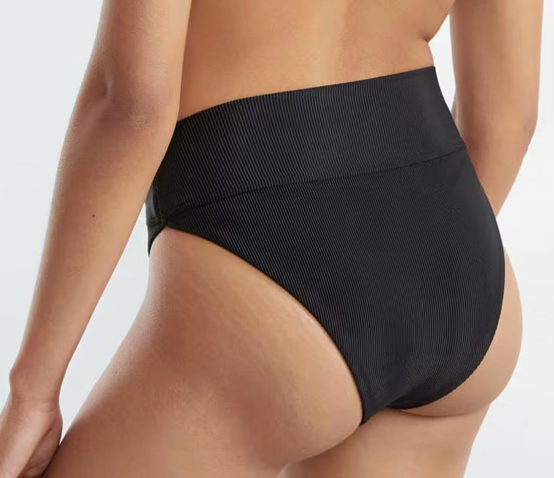 BEACH RIOT HIGHWAY HIGH WAISTED BIKINI BOTTOM /BLACK