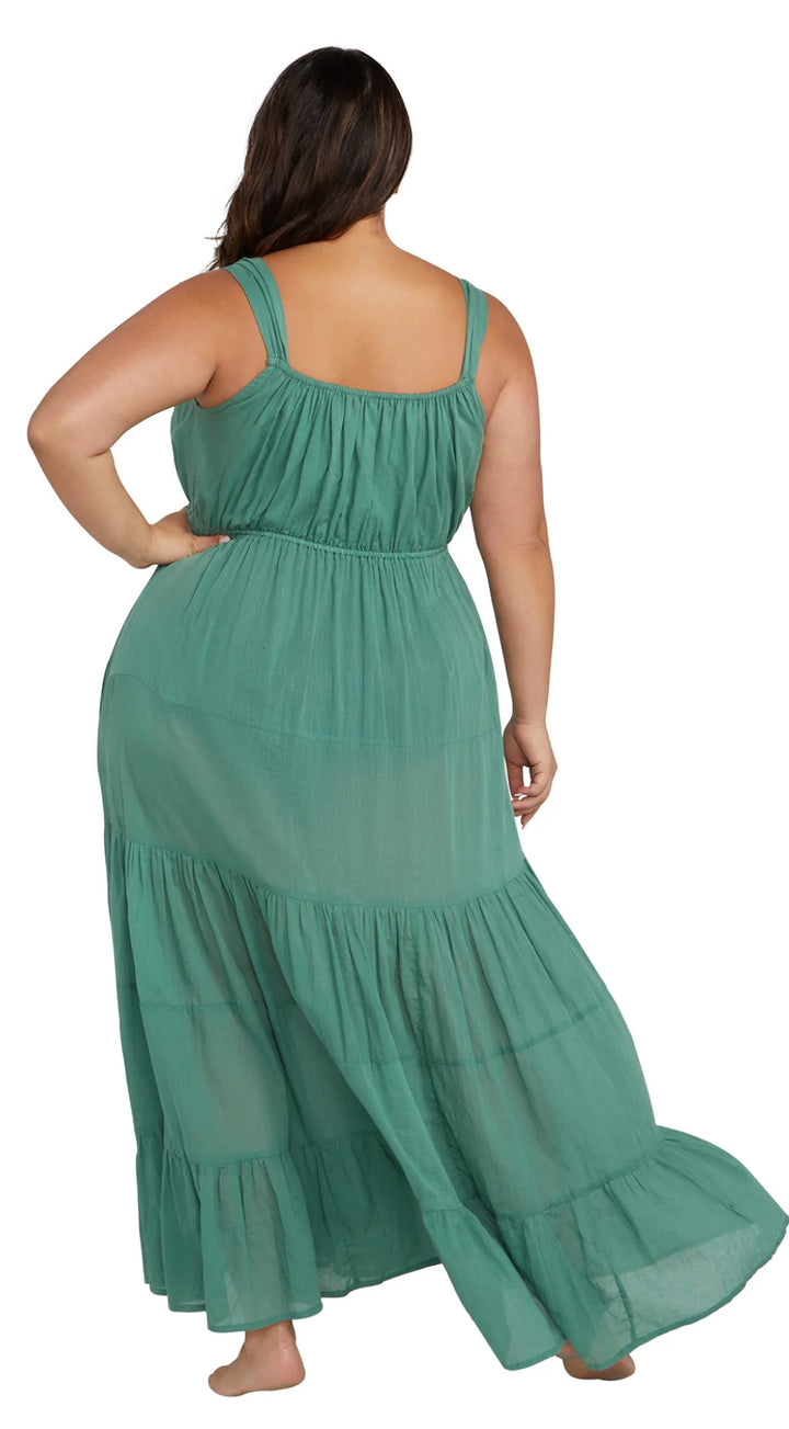 ARTeSANDS ODETTE LISZY SUNDRESS / GREEN
