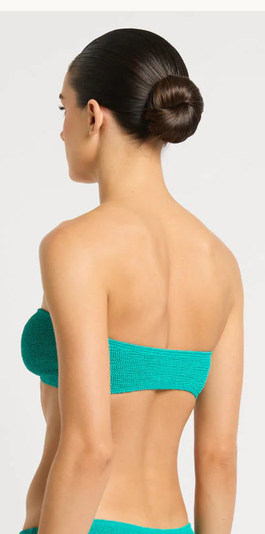 BOND-EYE BLAKE BANDEAU TOP / LAKE/ AQUATIC