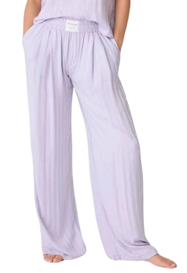 PJ SALVAGE-SUNDAY SATEEN PANT-SOFT ORCHID